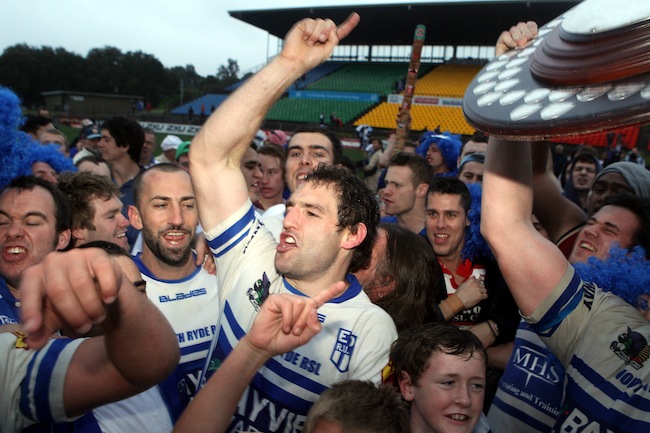 Ben Batger celebrates_Eastwood v Sydney Uni_GF_2011_SPA