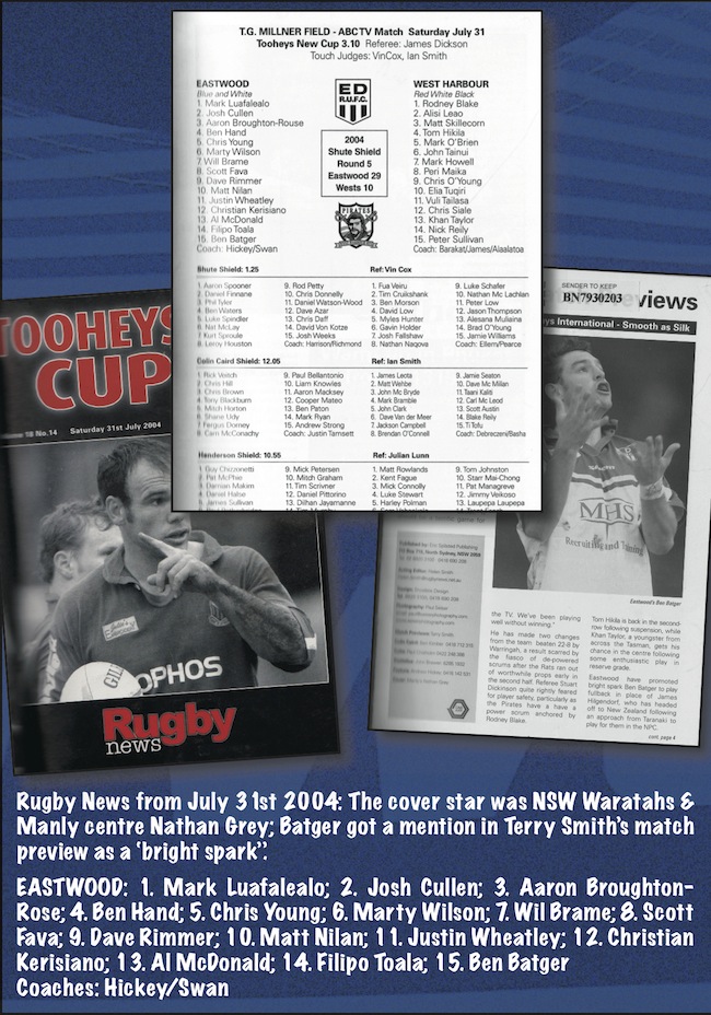 Eastwood v West Harbour Rugby News Team Sheet 2004_SJ